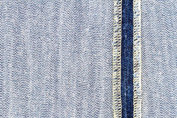 Wrong Side Jeans Fabric Back Seam — Stock Photo, Image