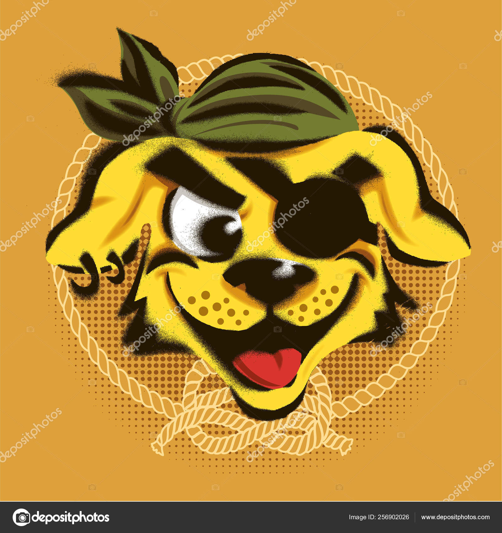 dog pirate eye patch