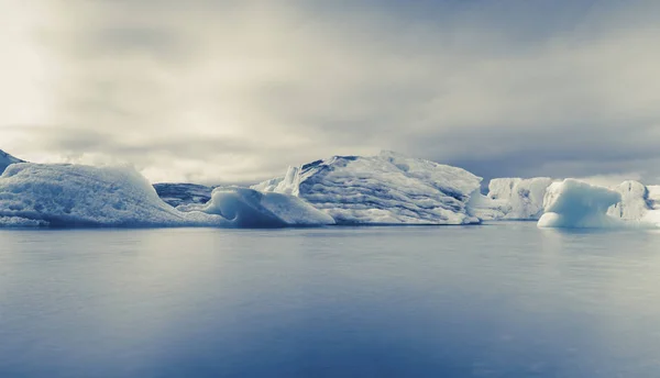 Eisberg Wasser Gletschersee Jokulsarlon Island — Stockfoto