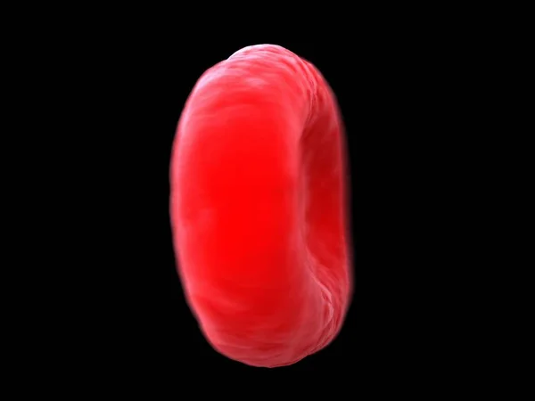 Иллюстрация Одиночных Клеток Крови Человека Черном Фоне — стоковое фото