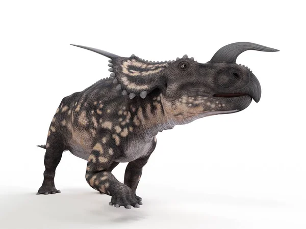 Illustration Modellerade Einiosaurus Dinosaurie Vit Bakgrund — Stockfoto