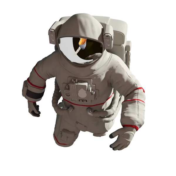 Illustration Astronaut Spacesuit White Background — Stock Photo, Image