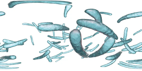 Illustration Numérique Bactérie Mycobacterium Tuberculosis Gram Positive Forme Tige Qui — Photo