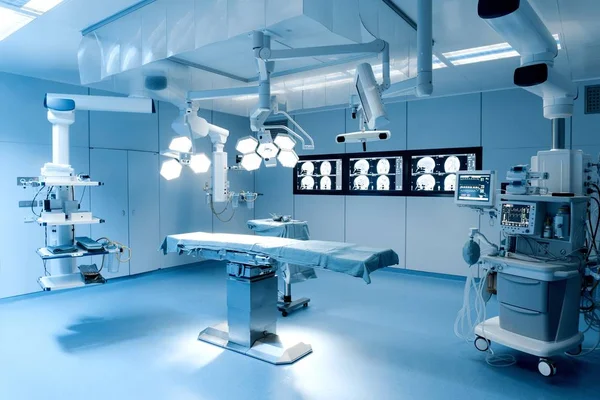 Moderno Quirófano Hospitalario Preparado Para Cirugía Cerebral — Foto de Stock
