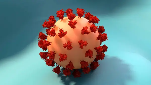 Particella Coronavirus Illustrazione Diversi Ceppi Coronavirus Sono Responsabili Malattie Come — Foto Stock