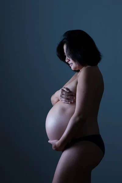 Έγκυος Και Κοιλιά — Φωτογραφία Αρχείου