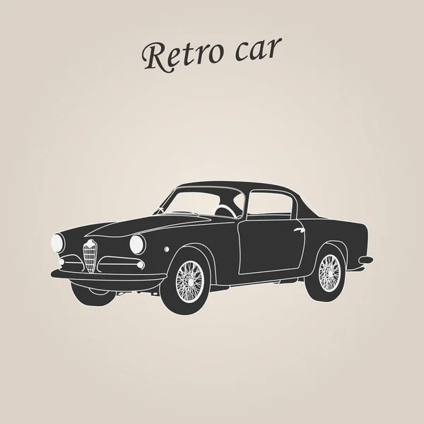 Vintage Car Retro Car Classic Car Illustration — Stock Vector