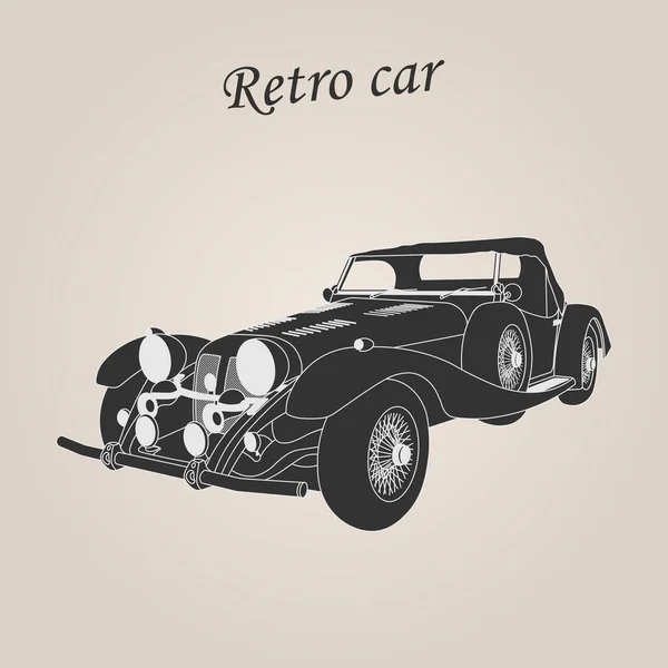 Oldtimer Retro Auto Oldtimer Illustration — Stockvektor