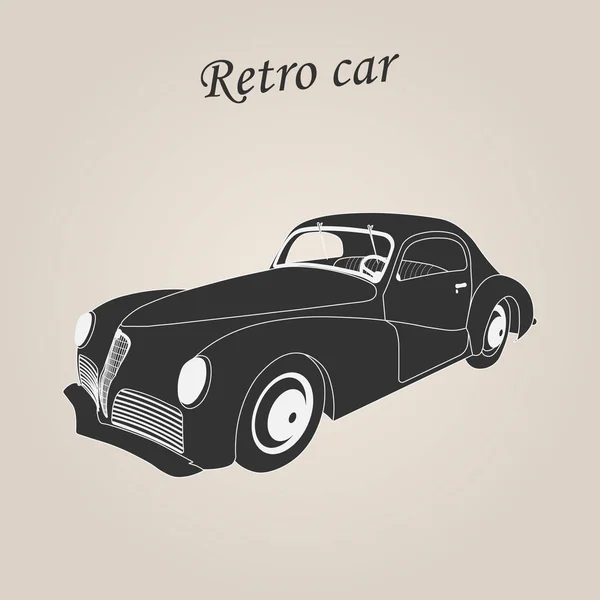 Vintage Car Retro Car Classic Car Illustration — Stock Vector