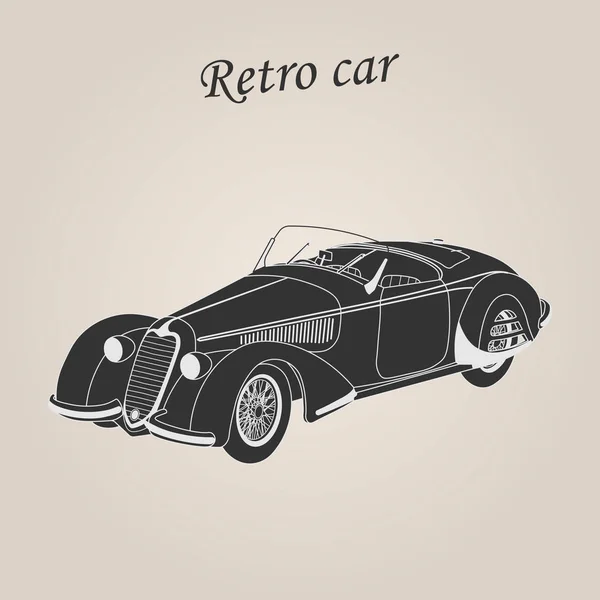 Oldtimer Retro Auto Oldtimer Illustration — Stockvektor