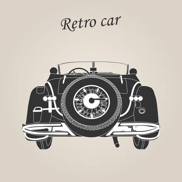 Vintage Car Retro Car Classic Car Illustration — Stock Vector