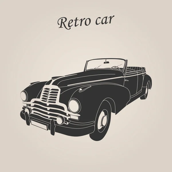 Vintage Car Retro Car Classic Car Illustration — Stock Vector