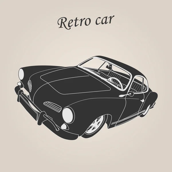 Voiture Ancienne Voiture Rétro Voiture Classique Illustration — Image vectorielle