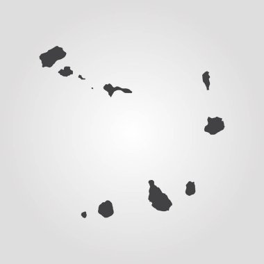 Yeşilburun Haritası. Vektör çizim