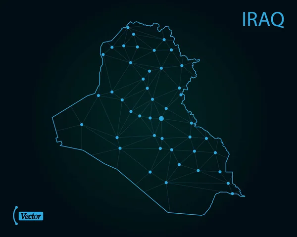 Carte Irak Illustration Vectorielle — Image vectorielle