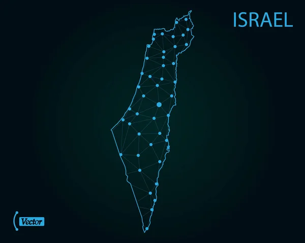 Mapa Israel Ilustración Vectorial — Vector de stock