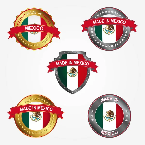Label Desain Dibuat Meksiko - Stok Vektor