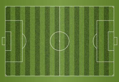 Gerçekçi dokulu çim futbol futbol sahası.