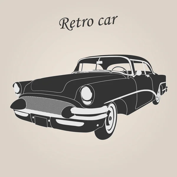 Vintage Car Retro Car Classic Car Illustration — Stock Vector