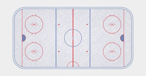 Vector of ice hockey rink. Textures blue ice. Ice rink. top view. Vector illustration background.
