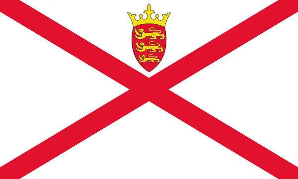 ジャージーの旗 — ストックベクタ