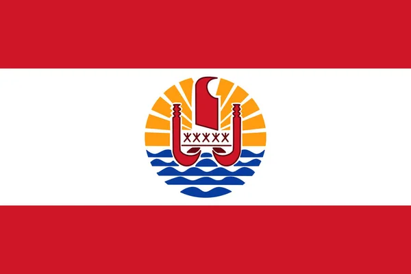 Vlag van Frans Polynesië — Stockvector