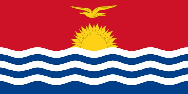 Vlag van kiribati — Stockvector