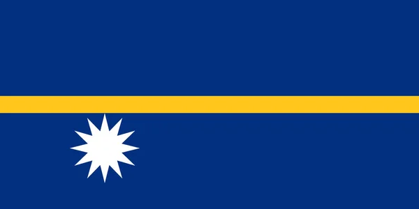 Bandera de nauru — Vector de stock