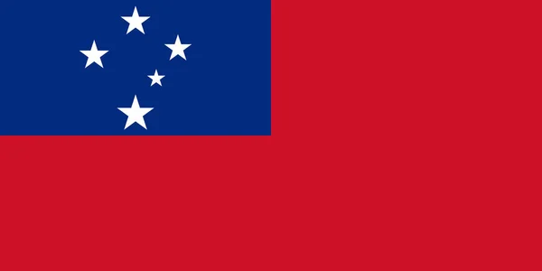 Vlag van samoa — Stockvector