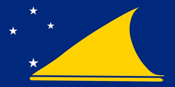 Flag af tokelau – Stock-vektor