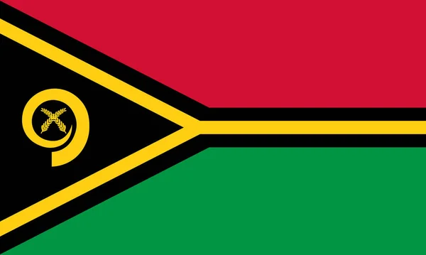 Bandeira de vanuatu — Vetor de Stock