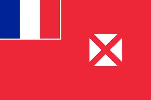 Bandiera di Wallis e Futuna — Vettoriale Stock