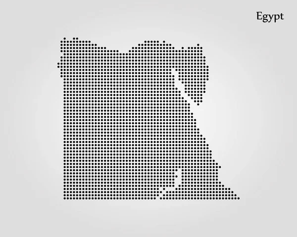 Carte de l'Egypte. Illustration vectorielle. Carte du monde — Image vectorielle