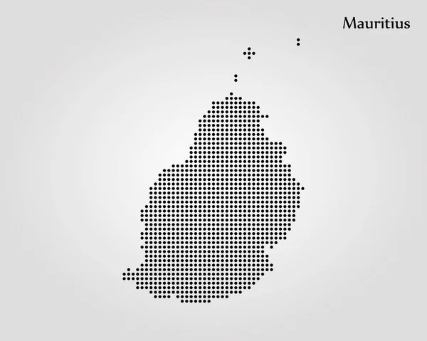 Kaart van Mauritius. Vectorillustratie. Wereldkaart — Stockvector