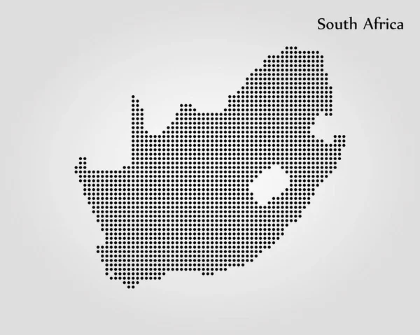 Güney Afrika Haritası. Vektör çizim. Dünya Haritası