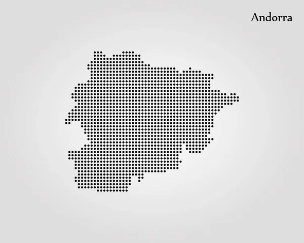 Plan de Andorre. Illustration vectorielle. Carte du monde — Image vectorielle