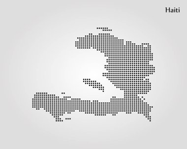 Haiti Haritası. Vektör çizim. Dünya Haritası