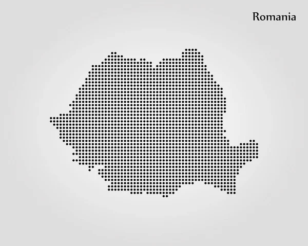 Carte de Roumanie. Illustration vectorielle. Carte du monde — Image vectorielle