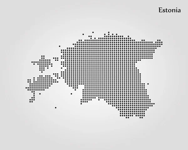 Carte de l'Estonie. Illustration vectorielle. Carte du monde — Image vectorielle