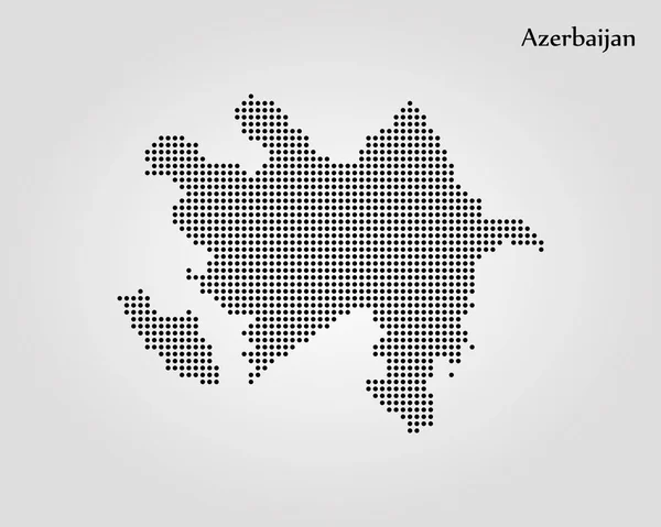 Carte de l'Azerbaïdjan. Illustration vectorielle. Carte du monde — Image vectorielle