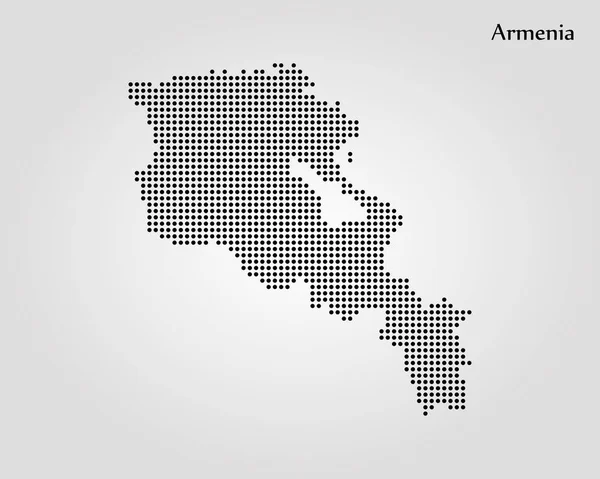 Landkarte von Armenien. Vektorillustration. Weltkarte — Stockvektor