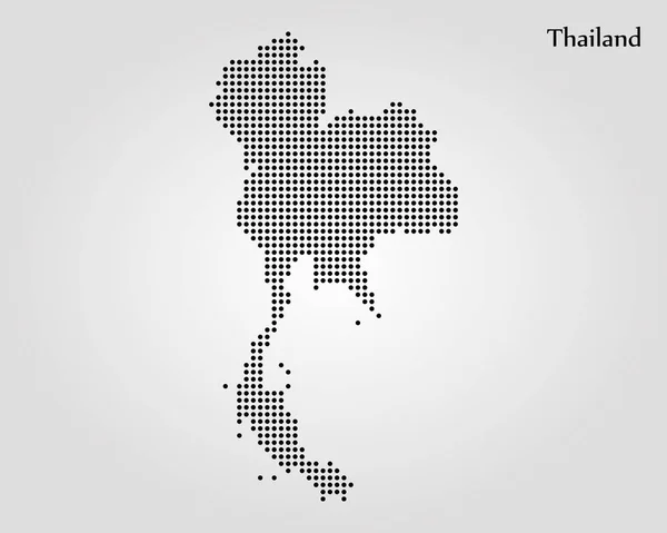 Mapa Tajlandii. Ilustracja wektorowa. Mapa świata — Wektor stockowy