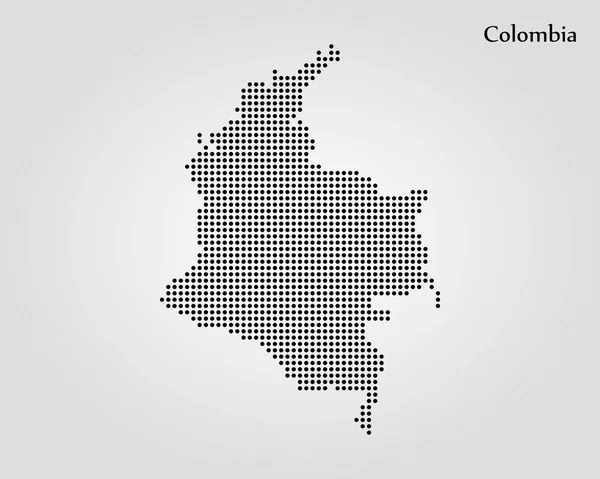 Map of Colombia. Vector illustration. World map — Stock Vector