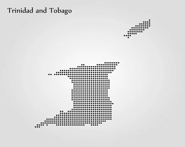 Mapa de Trinidad e Tobago. Ilustração vetorial. Mapa do mundo — Vetor de Stock