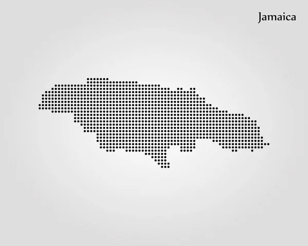 Mapa da Jamaica. Ilustração vetorial. Mapa do mundo — Vetor de Stock