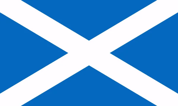 Vlag van Scotland. Vector illustratie. Wereld vlag — Stockvector