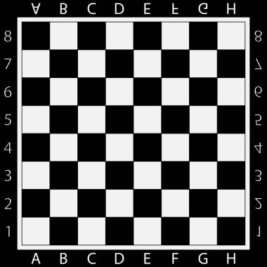 Chess Table online game app concept, strategy game clipart