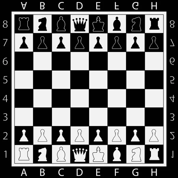 Chess bord online spel app-koncept, strategispel — Stock vektor