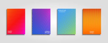 Minimum vektör tasarımı kapsar. Güzel gradyanlar. Geleceğin geometrik şablonu.