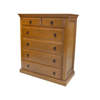 ahşap beyaz zemin üzerine izole Çekmeceli